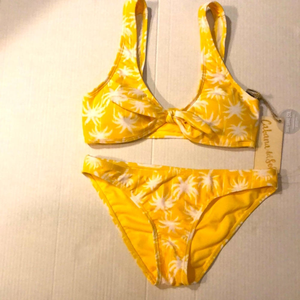 New Vibrant Yellow Two-Piece Swimsuit In Size S